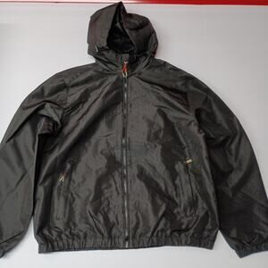 Ozark Trail Windbreaker Jacket Men's L Black Zip Pockets